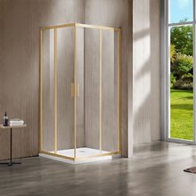 Душевой уголок Vincea Garda VSS-1G8010CLG, 100 x 80 см, стекло прозрачное, профиль золото брашированное