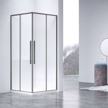 Душевой уголок Vincea Slim-N, VSS-4SN900CLGM, 90 х 90 см, стекло прозрачное, профиль воронёная сталь, gunmetal