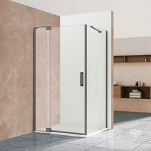 Душевой уголок Vincea Extra, 110/120 x 90 см, стекло прозрачное, профиль воронёная сталь, gunmetal, VSR-1E111290CLGM