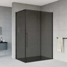 Душевой уголок Vincea Arno 120 x 90 см, стекло тонированное, профиль черный, VSR-1A9012CGB