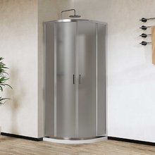 Душевой уголок Vincea City, 90 x 90 см, стекло текстурное, профиль хром, VSQ-5CT900MT