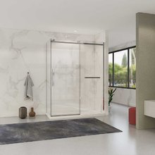 Душевой уголок Vincea Como Soft, 150 x 80 см, стекло прозрачное, профиль хром, VSR-1CS8015CL