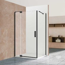 Душевой уголок Vincea Extra, 80/90 x 90 см, стекло прозрачное, профиль черный, VSR-1E809090CLB