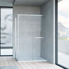 Душевой уголок Vincea Slim Soft, 150 x 100 см, прямоугольный, дверь раздвижная, стекло прозрачное, хром, VSR-1SS1015CL