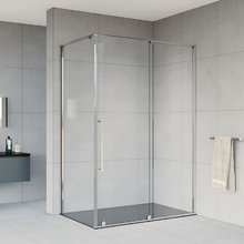 Душевой уголок Vincea Arno 150 x 90 см, дверь раздвижная, стекло прозрачное, профиль хром, VSR-1A9015CL