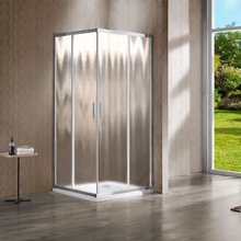 Душевой уголок Vincea Garda, 120 x 80 см, прямоугольный, двери раздвижные, стекло шиншилла, профиль хром, VSS-1G8012CH