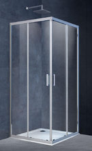 Душевой уголок Vincea Alpha VSS-3AL 100 x 100 см квадратный, дверь раздвижная, стекло прозрачное, хром, VSS-3AL100CL