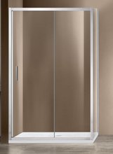 Душевой уголок Vincea Garda VSR-1G1 160 x 80 см прямоугольный, дверь раздвижная, стекло прозрачное, хром, VSR-1G8016CL