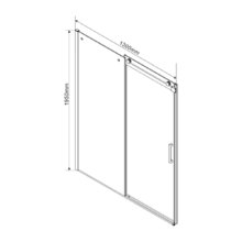 Душевой уголок Vincea Como VSR-1C8013CL, 130 x 80 см, прямоугольный, дверь раздвижная, стекло прозрачное, хром