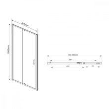 Душевой уголок Vincea Intra VSR-1I708080CL, 70/80 x 80 см, прямоугольный, дверь распашная, стекло прозрачное, хром
