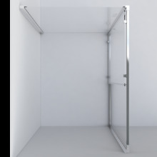 Душевой уголок Vincea Garda VSR-1G9012CLB, 120 x 90 см, прямоугольный, дверь раздвижная, стекло прозрачное, черный