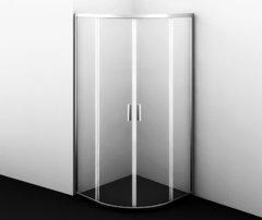 Душевой уголок WasserKRAFT 45S01, 90 х 90 см, четверть круга, стекло прозрачное