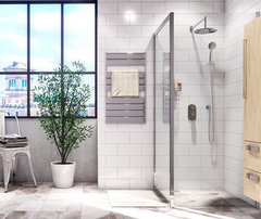 Душевой уголок WasserKRAFT 48P07, 90 см, стекло прозрачное