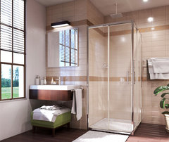 Душевой уголок WasserKRAFT 41S03, стекло прозрачное, 90 см