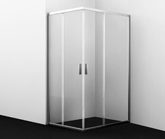 Душевой уголок WasserKRAFT 45S07, прямоугольный, стекло прозрачное, 90 см