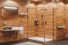 Душевой уголок WasserKRAFT 15R10, 100 см, стекло прозрачное