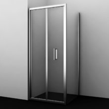 Душевой уголок WasserKRAFT Weser 78F 78F19, 100 х 100 х 200 см, профиль серебристый, стекло прозрачное