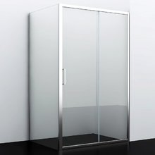 Душевой уголок WasserKRAFT 41S16, 110 х 100 см, стекло прозрачное, профиль серебристый