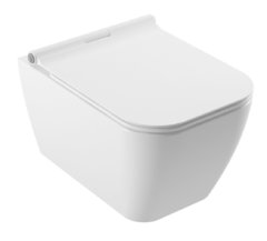 Подвесной унитаз с функцией биде Serel Rita RT26BMSL 35.5 x 52 x 34 см сиденье ультратонкое, Soft Close, белый