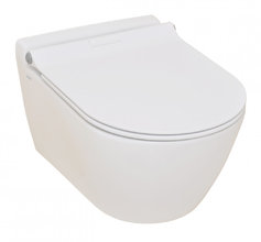 Подвесной унитаз с функцией биде Serel Smart SM25BMSL 36 x 51.5 x 33.8 см сиденье ультратонкое, Soft Close, белый