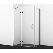 Душевой уголок WasserKRAFT Aller Black L/R, 120 х 100 см, стекло прозрачное, 10H10LBLACK/10H10RBLACK