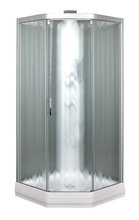 Душевая кабина Aquanet Penta 2 Rain 90 x 90 см, тонированное стекло/узорчатое стекло (184488/184489)