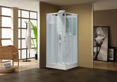 Душевая кабина Aquanet Passion S 90 x 90 см, 213317, с гидромассажем, прозрачное стекло