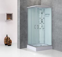 Душевая кабина BelBagno Uno A-2 UNO-CAB-A-2-90-C/P-Cr-TOP, 80 х 80 см