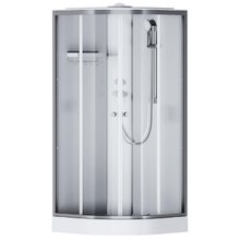 Душевая кабина Am.Pm X-Joy, W94C-401-090BT, 90 х 90 см, с крышей, стекло прозрачное, профиль черный матовый