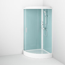 Душевая кабина Am.Pm X-Joy, 100 х 100 см, стекло прозрачное, профиль белый, W88C-401-100WT