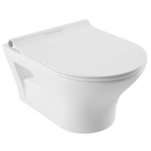 Подвесной унитаз Serel Nita NT23SL с ободком, с крышкой-сидением, белый