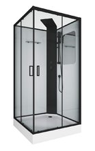 Душевая кабина Grossman Elegans 100 x 100 см, квадратная, профиль черный, GR250Q