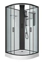 Душевая кабина Grossman 100 x 100 см, четверть круга, черный, GR250