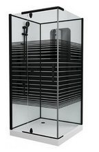 Душевая кабина Grossman 90 x 90 см, квадратная, черный, левая/правая