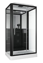 Душевая кабина Grossman 120 x 90 см, прямоугольная, профиль черный, левая/правая, GR227L/R