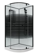 Душевая кабина Grossman 100 x 100 см, четверть круга, черный, GR270