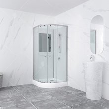 Душевая кабина RGW Andaman AN-208, 90 x 90 см, стекла прозрачные, профиль сатин (матовый хром), 381320899-12