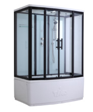 Душевая кабина Timo Standart Т-6670 Black 170 x 88 см, с крышей, черный