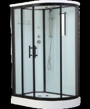 Душевая кабина Timo Standart Т-6602 Black L/R 120 x 85 см, с крышей, с гидрозатвором, черный