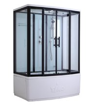 Душевая кабина Timo Standart Т-6650B Black 150 x 88 см, с крышей, черный