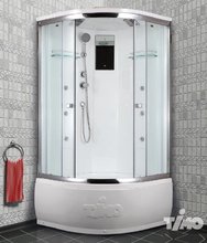 Душевая кабина Timo Lux T-7700 P, 100 x 100 см, стекла прозрачные, профиль хром