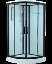 Душевая кабина Timo Standart T-6609B 90 x 90 см, с крышей, с гидрозатвором, черный