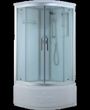 Душевая кабина Timo Standart Т-6690 Silver 90 x 90 см, с крышей, с донным клапаном, хром