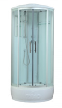 Душевая кабина Timo Standart Т-6680 Silver 80 x 80 см, с крышей, с донным клапаном, хром