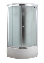 Душевая кабина Timo Comfort T-8880 P F Fabric Glass, 80 x 80 см, стекло матовое, без электрики и гидромассажа