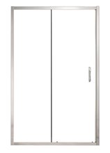 Душевая дверь Azario Milton 120 см раздвижная, стекло прозрачное, профиль серебро, AZ-ND6121 1200