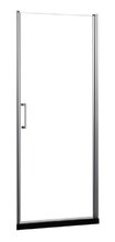 Душевая дверь Azario Alberta 80 см распашная, стекло прозрачное, профиль серебро, AZ-NK6211 800