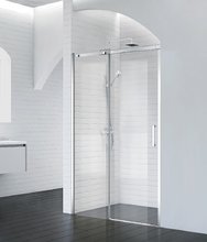Душевая дверь в нишу BelBagno ACQUA, 130 х 195 см, стекло прозрачное, профиль хром, ACQUA-BF-1-130-C-Cr