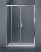 Душевая дверь в нишу BelBagno UNO, 180 х 185 см, стекло матовое/рифлёное, профиль хром