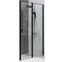 Душевая дверь Allen Brau Priority 140, 140 х 200 см, стекло прозрачное, профиль черный брашированный алюминий, 3.31012.BBA